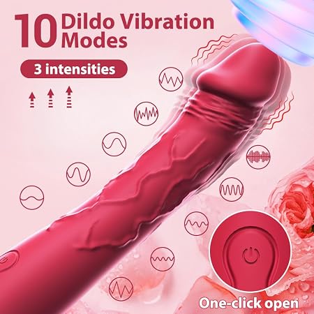 ULTRAMAN Rechargeable Vibrating Dildo – Ribbed & Textured Adult Wellness Toy with Dual-Action Stimulation